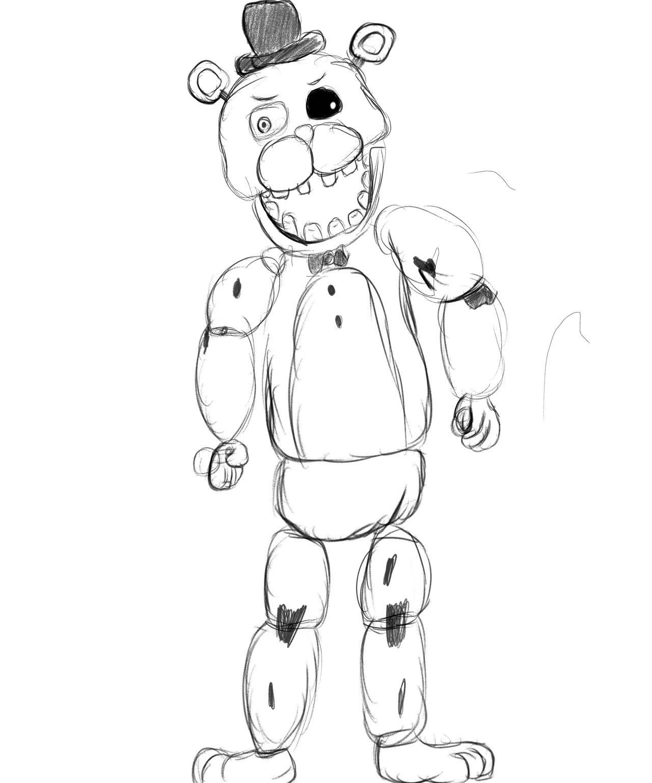 Withered freddy doodle again by amateurfredboi on