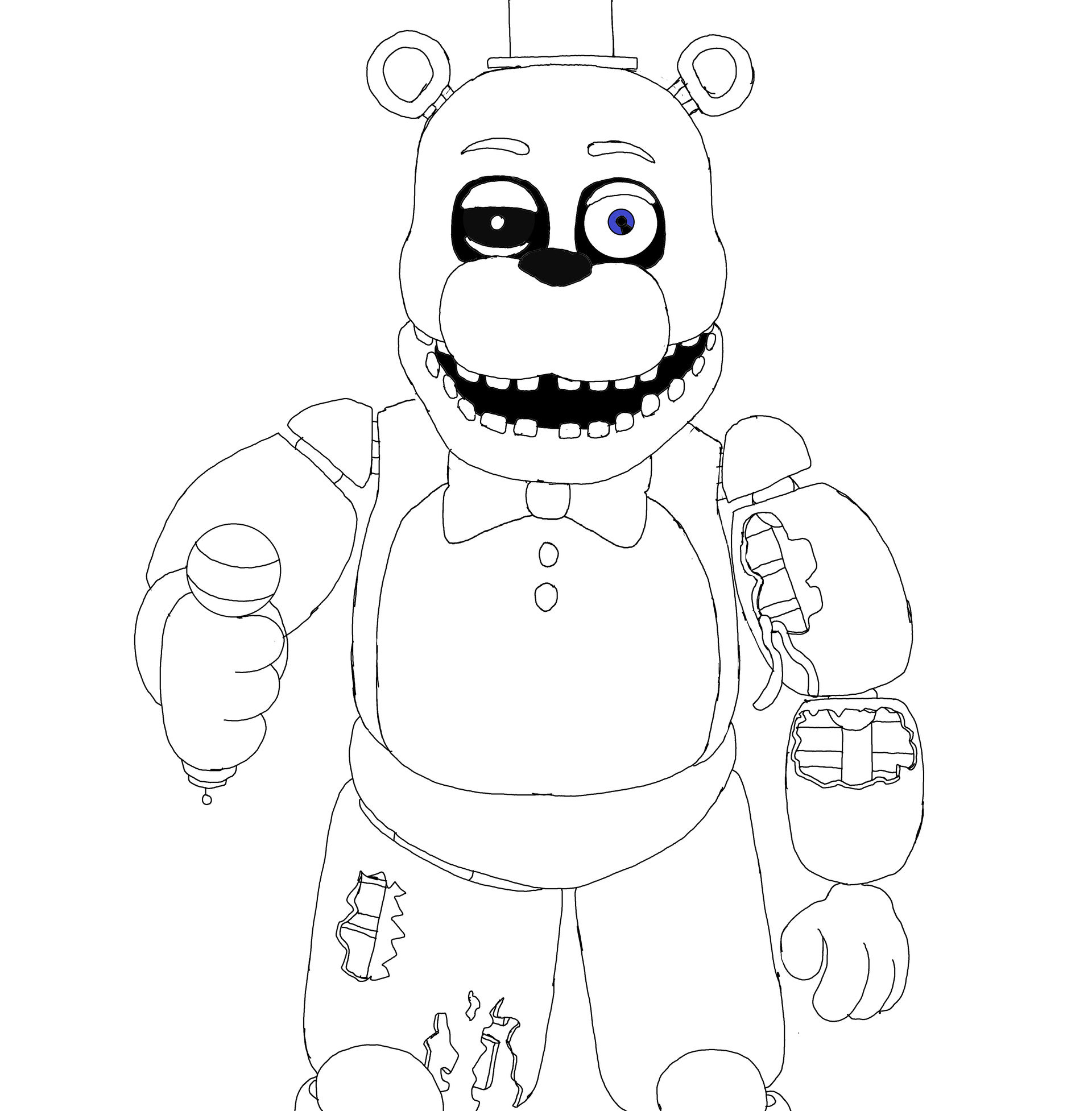 Withered freddy wip by phunnymann on