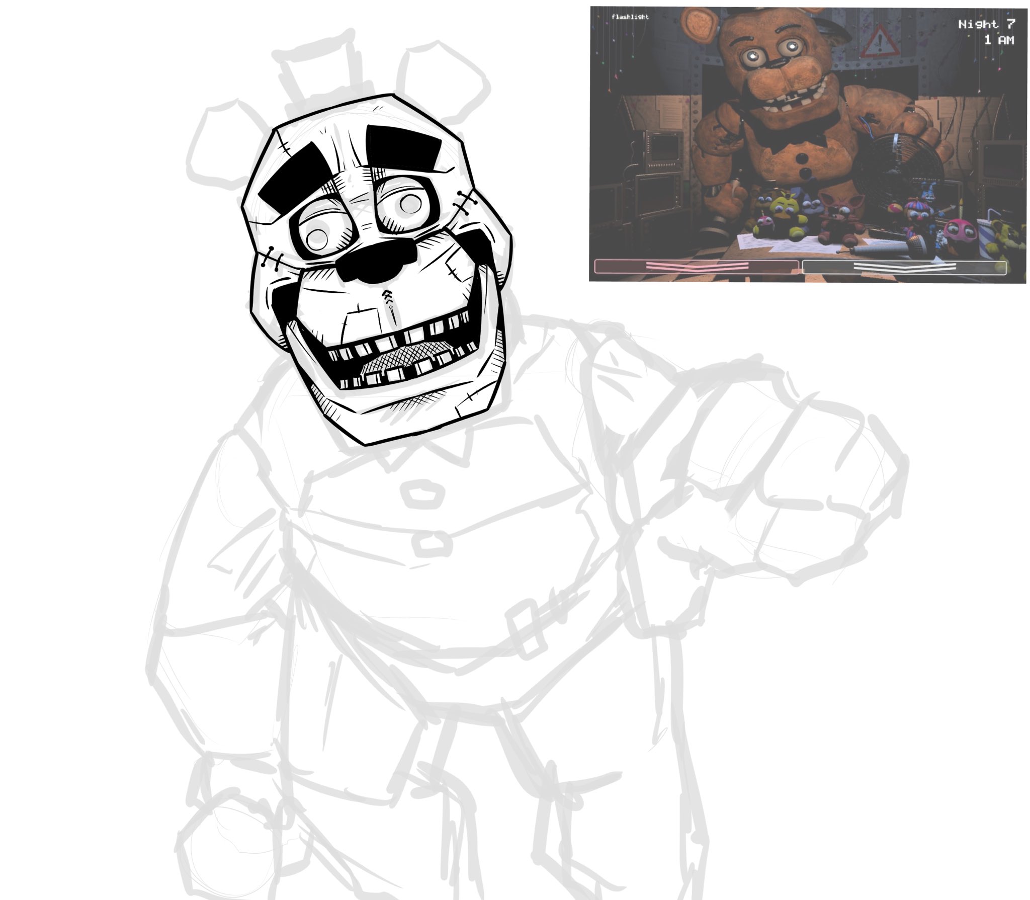 Not cucumber ð on x withered freddy but in my style fnaf httpstcozqkdsmuh x