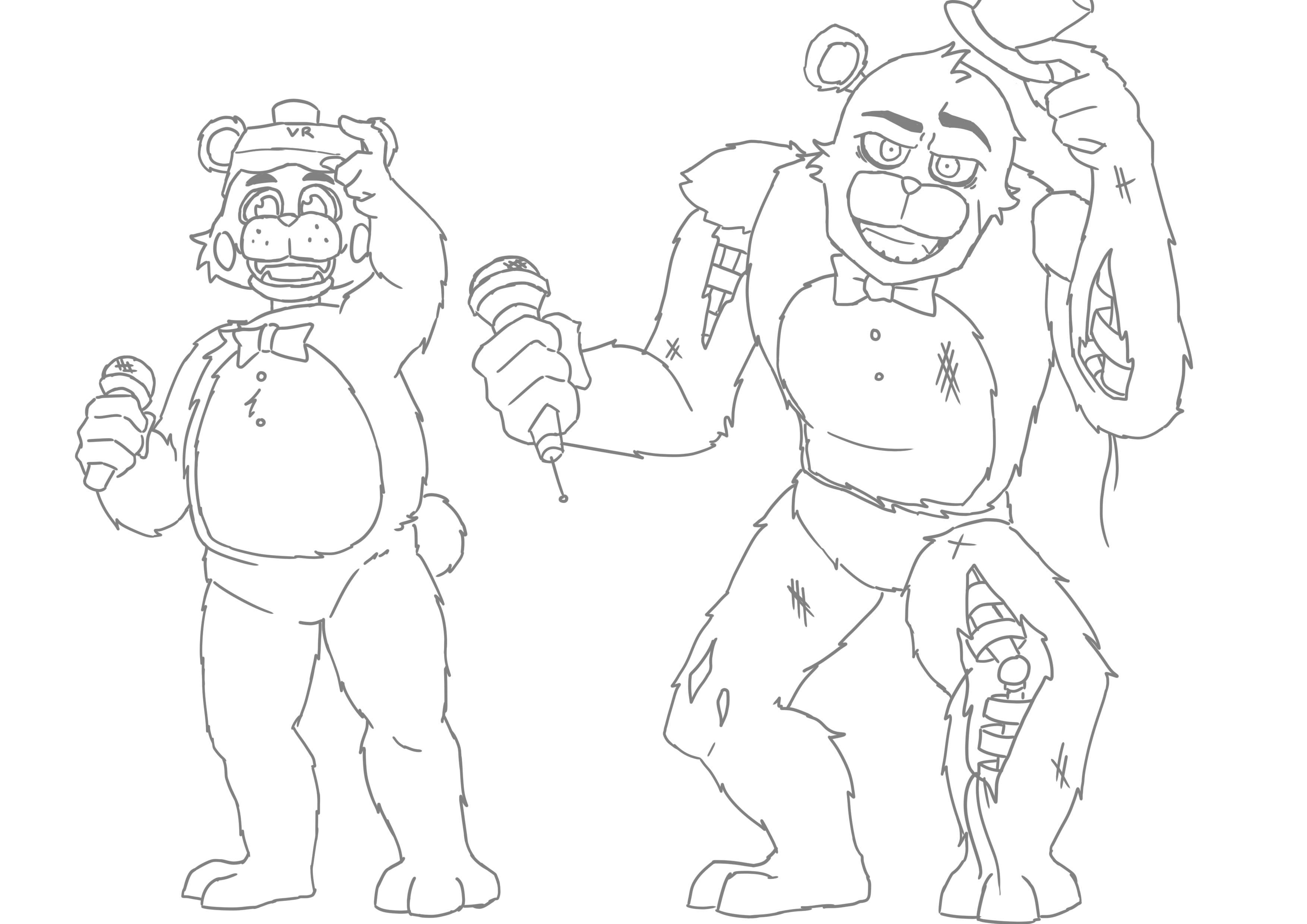 Toy freddy and withered freddy rfivenightsatfreddys