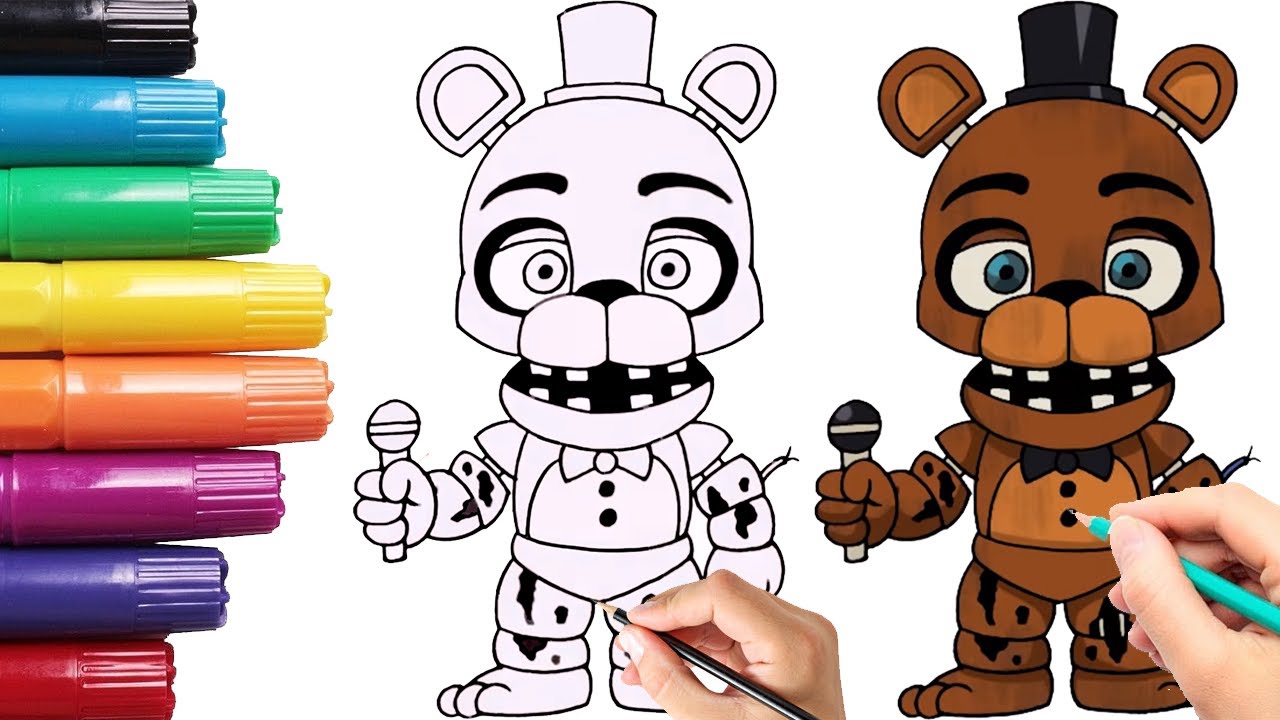 How to draw withered freddy five nights at freddys