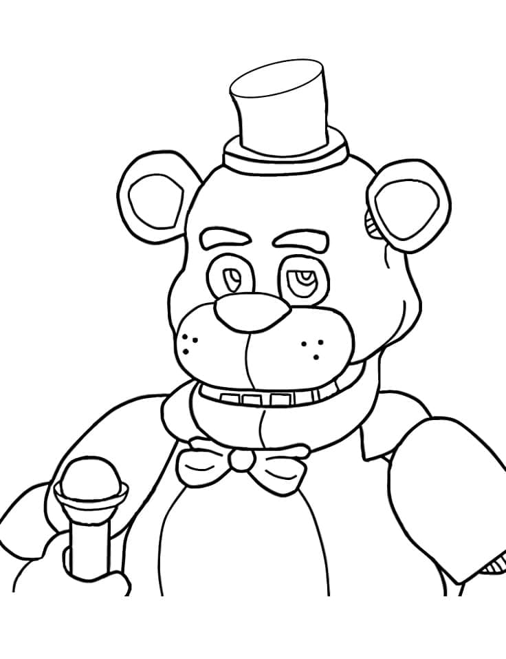 Coloriage five nights at freddys withered freddy