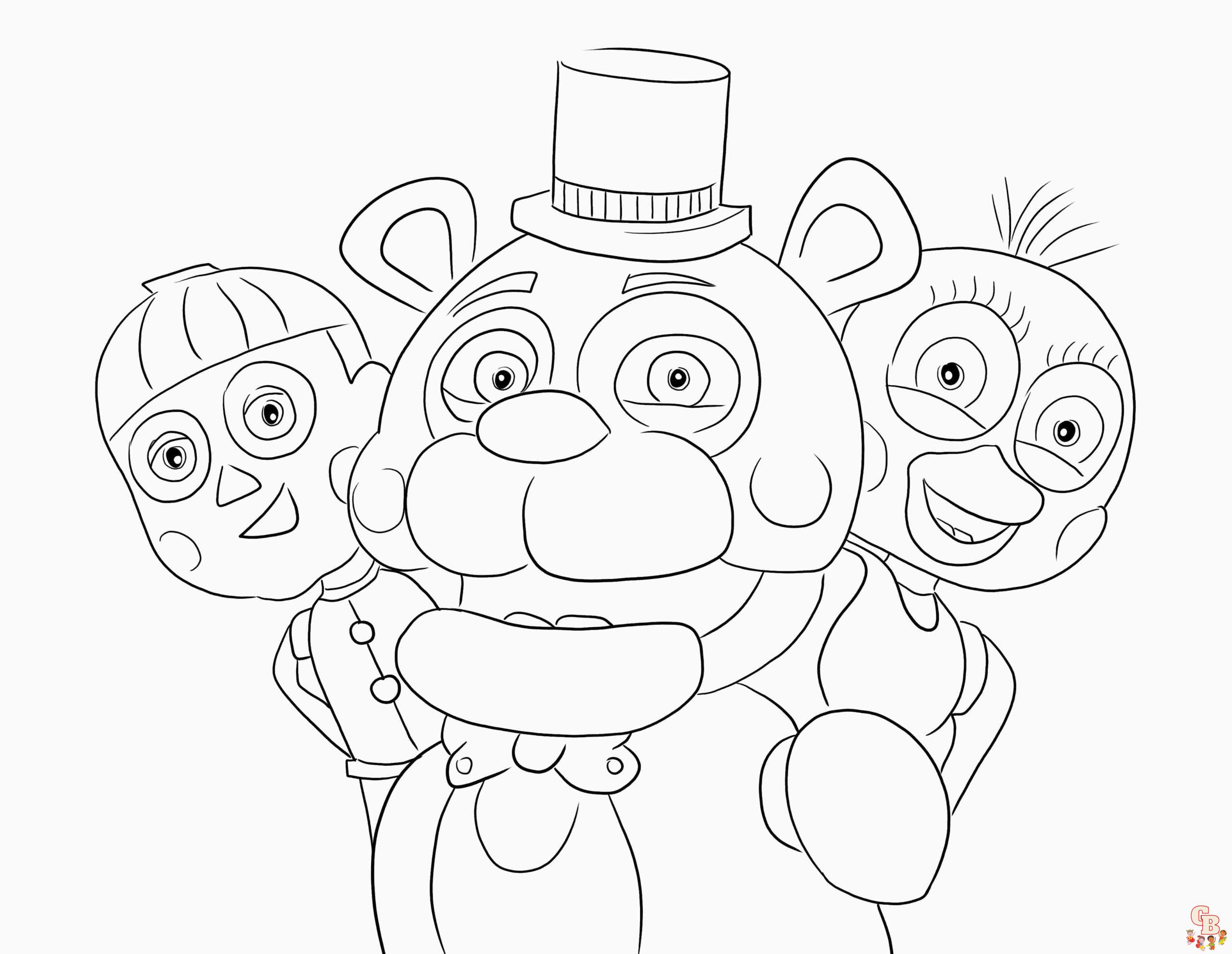Printable freddy coloring pages free for kids and adults