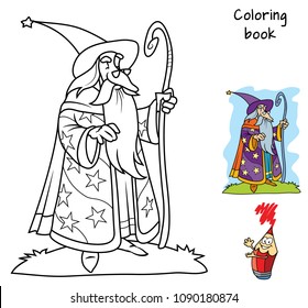Wizard coloring page images stock photos d objects vectors