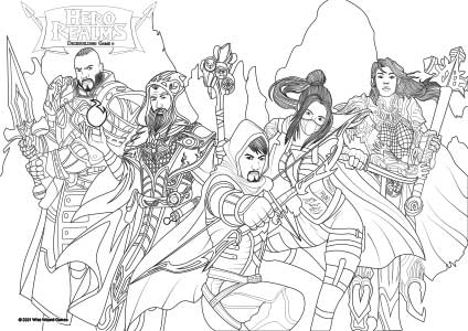 Coloring pages wise wizard games