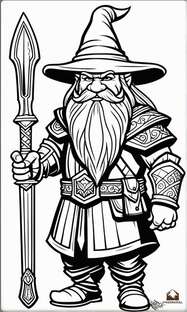 Wizards coloring book