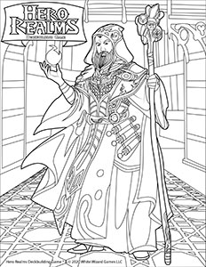 Coloring pages wise wizard games