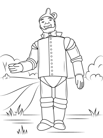 Wizard of oz tin man coloring page free printable coloring pages
