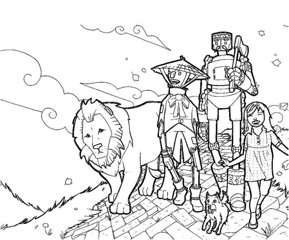 Get this simple wizard of oz coloring pages to print for preschoolers vjor