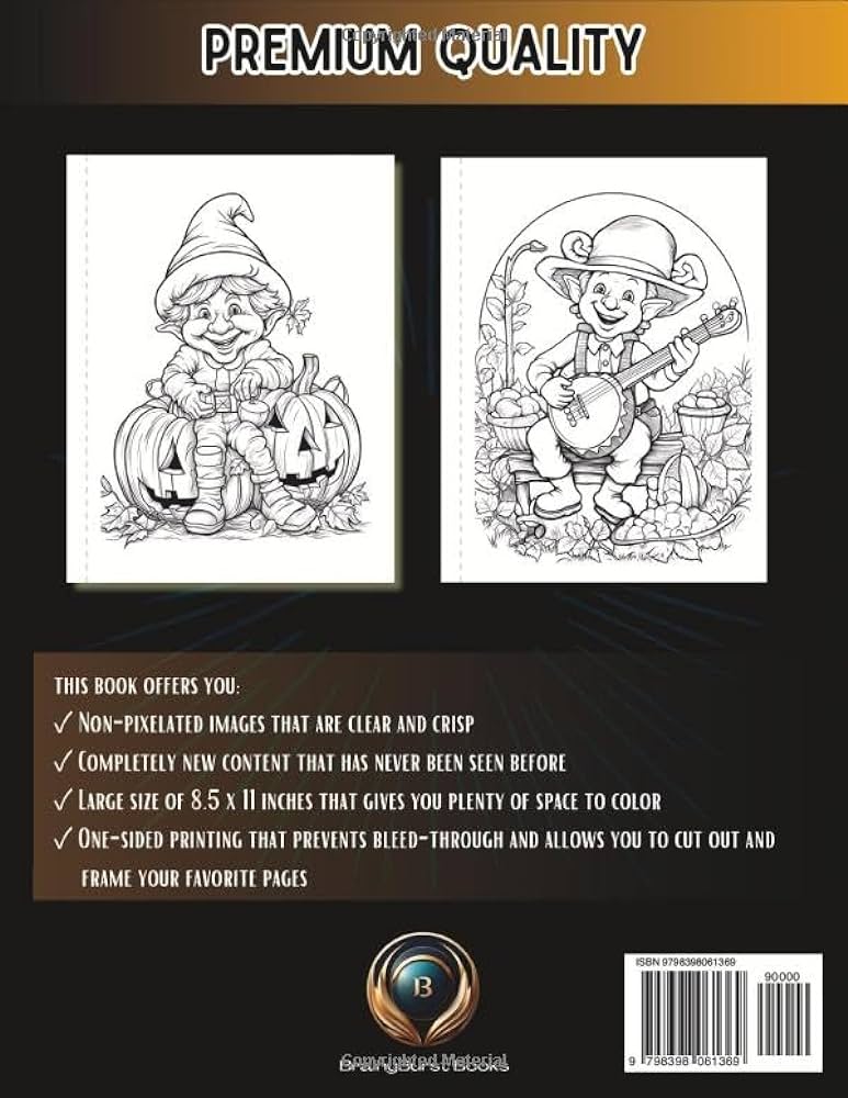 Gnome coloring book for adults relax and color gnomes doing all kinds of things crisp and clear non