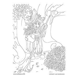 Download fun gnome coloring pages for adults and kids