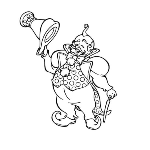 Ruler of the magic land coloring page