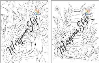Cute gnomes an adult loring book featuring adorable gnomes with cute animals beautiful flowers and whimsical nature scenes for stress relief and relaxation skye morgana books
