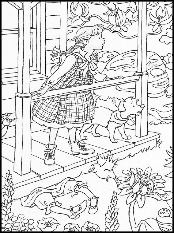 Coloring book the wizard of oz