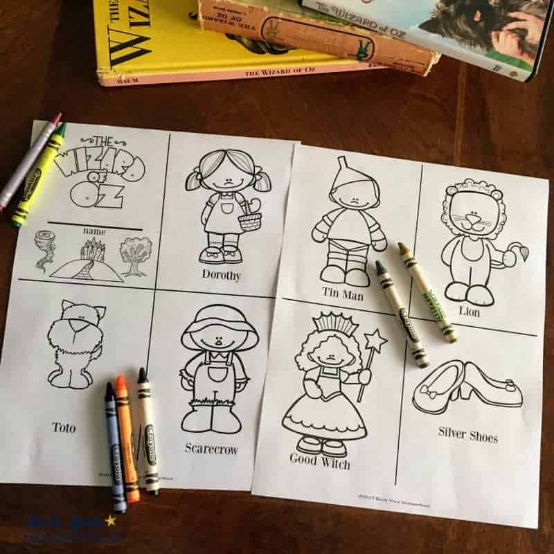 Free printable pack of wizard of oz learning fun