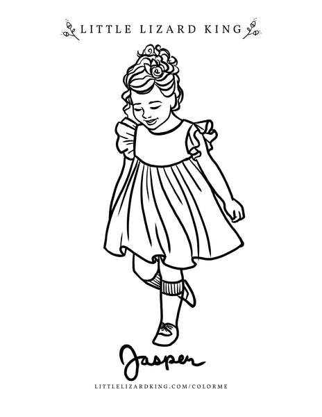 Jasper coloring page â little lizard king