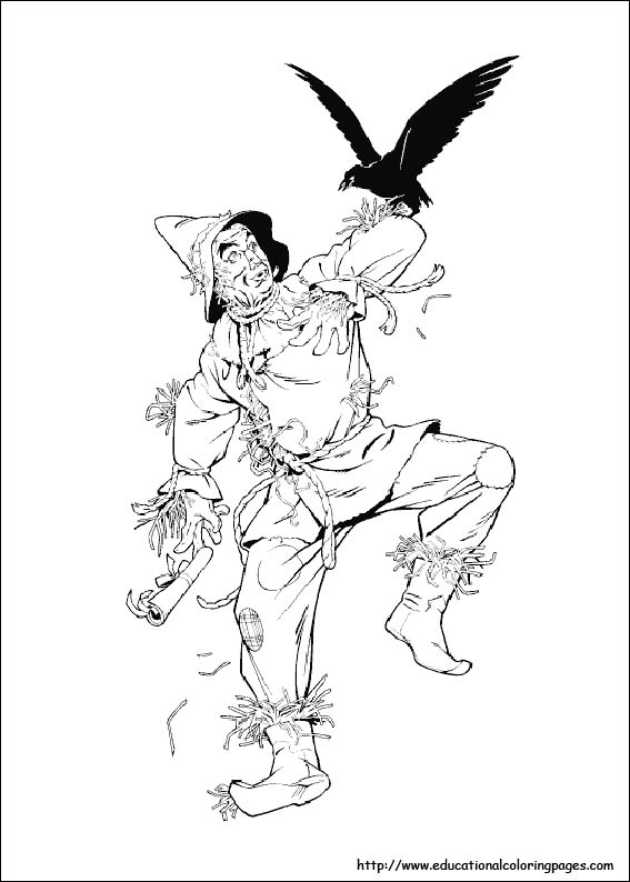 Wizard of oz coloring pages free for kids