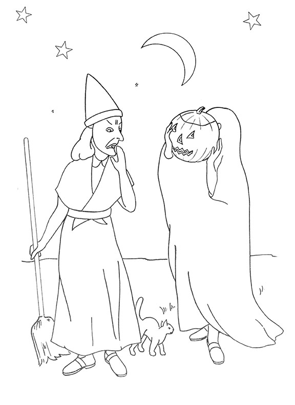 Printable halloween coloring sheets unique