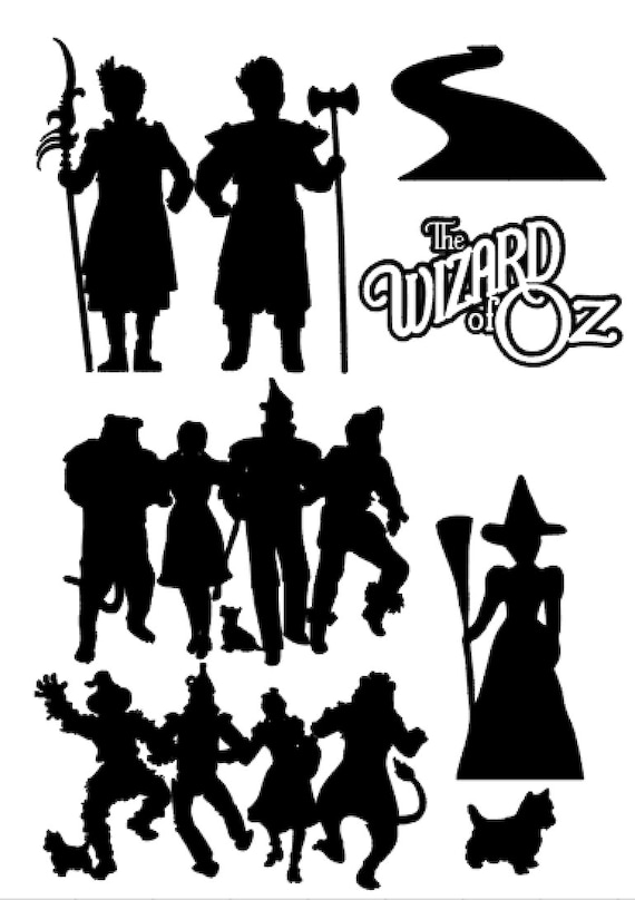 Svg digital download wizard of oz bundle svg for cricutsilhouette cutting machines