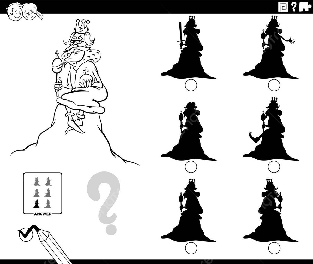 Shadow coloring page png transparent images free download vector files