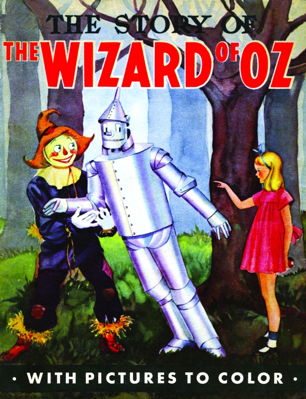 Coloring book for the wizard of oz poster print by unknown