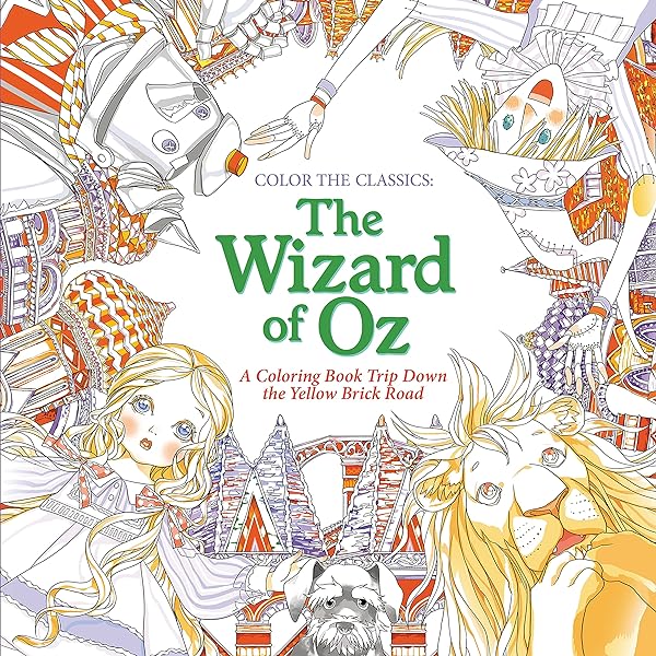 Creative haven wizard of oz designs coloring book relax find your true colors adult coloring books literature noble marty books