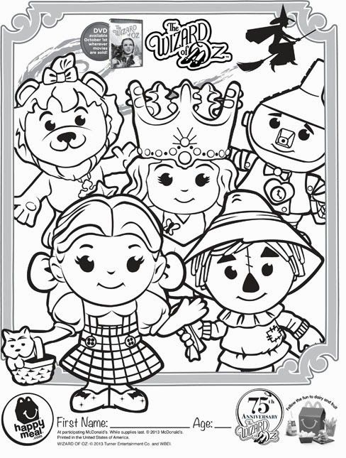 Wizard of oz mercial and to download coloring pages and activity magico de oz personagens mãgico de oz desenho de bonequinhas