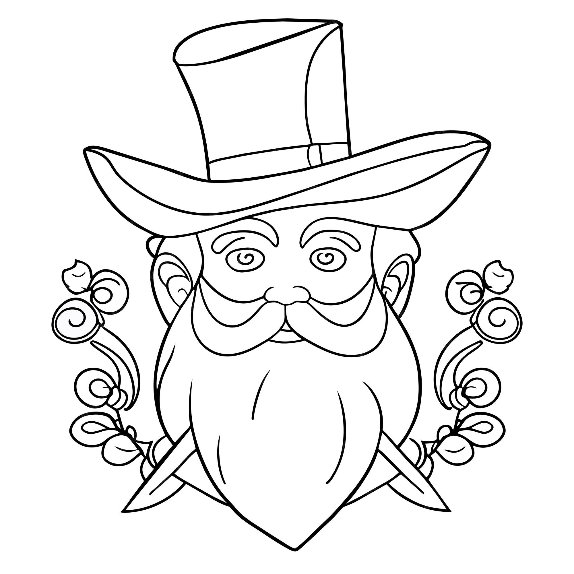 Premium vector saint patrick day leprechaun green hand drawn cartoon sticker icon concept isolated illustration