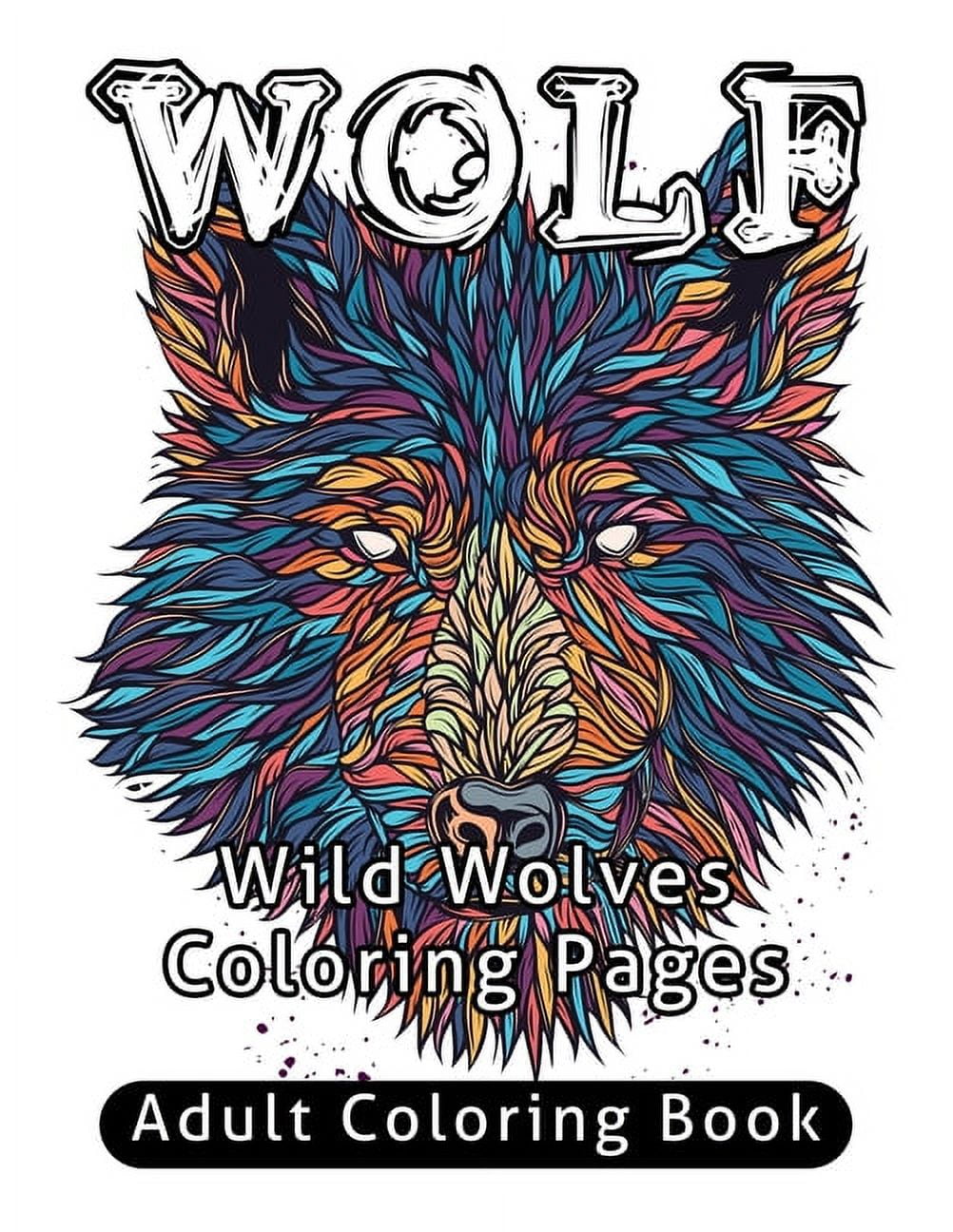 Wolf adult coloring book wild wolves coloring pages