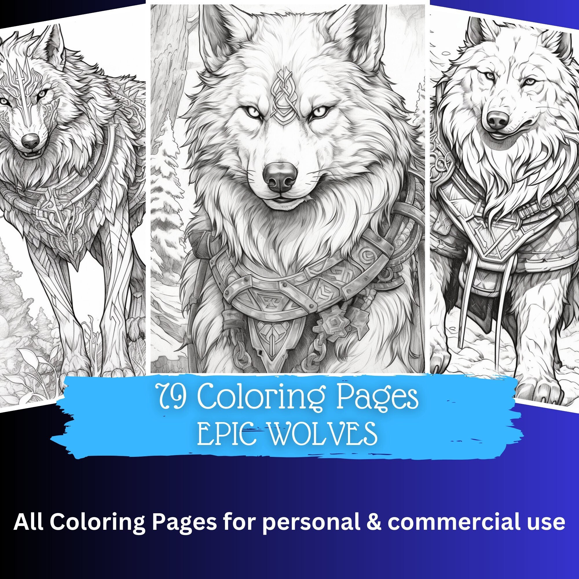 Wolf color book