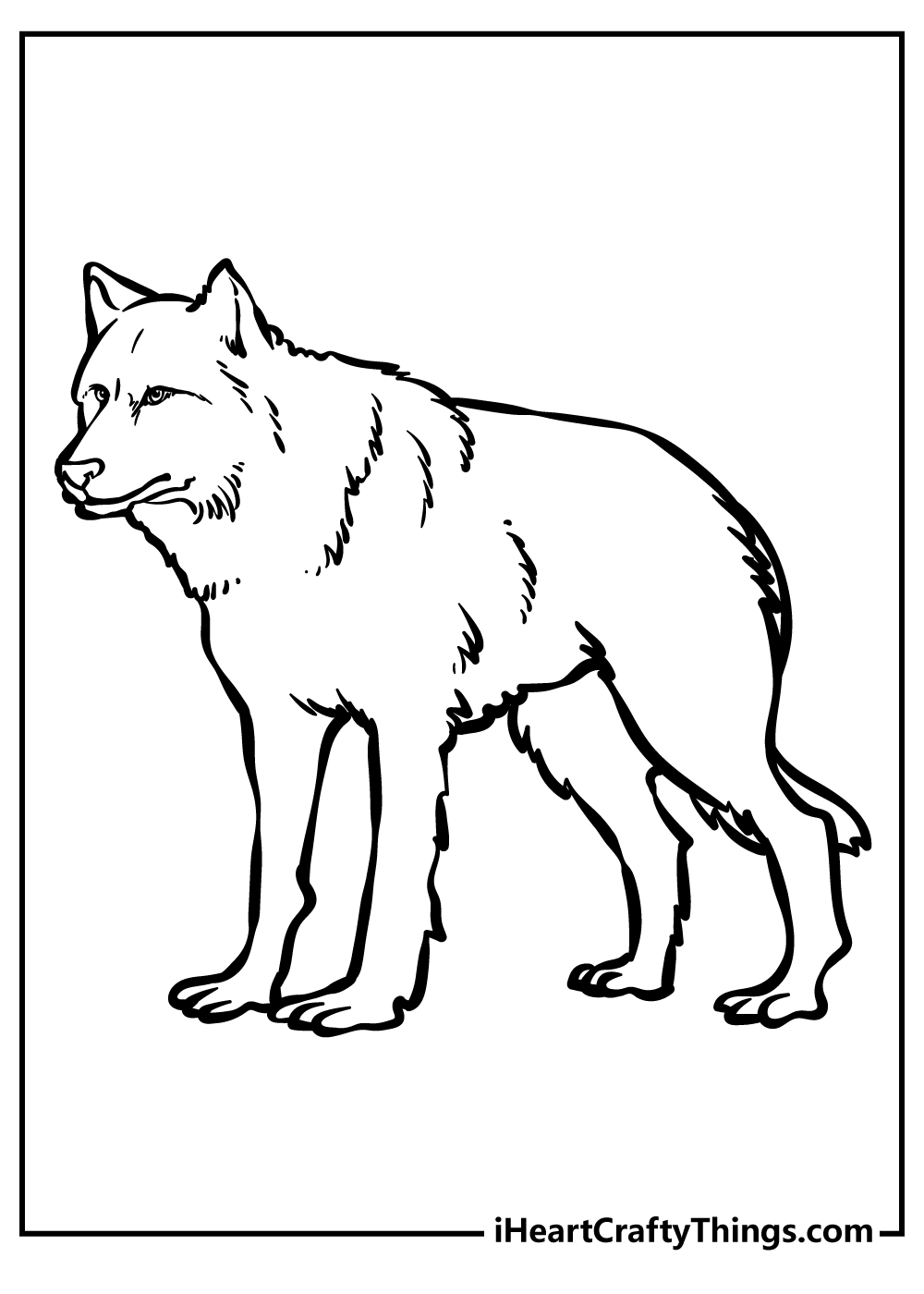 Wolf coloring pages free printables