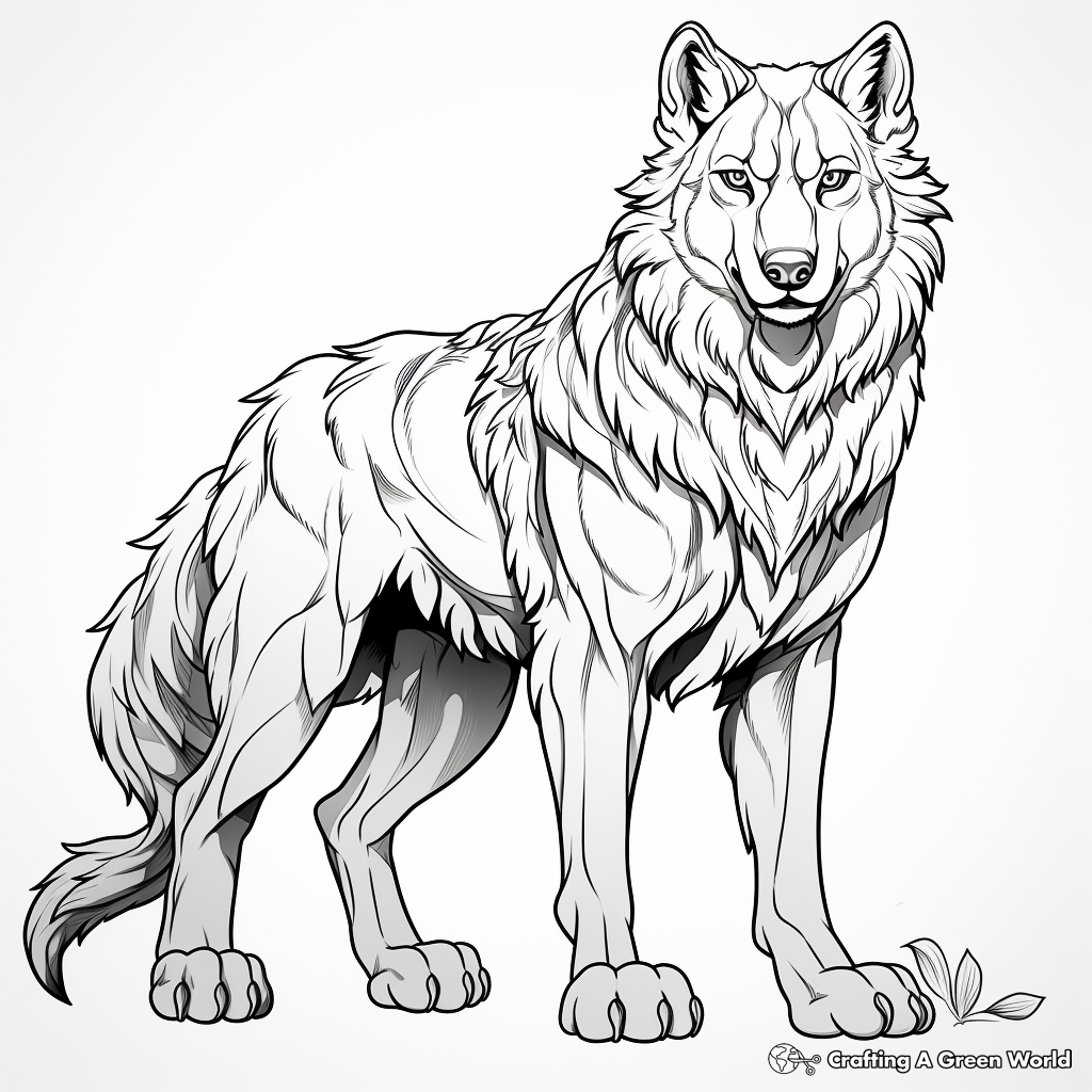 Wolf coloring pages