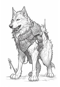 Wolf coloring pages by art coloring book tpt
