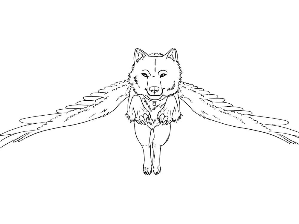 Wolf coloring pages