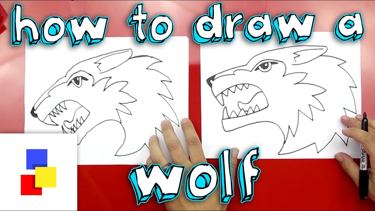 How to draw a wolf