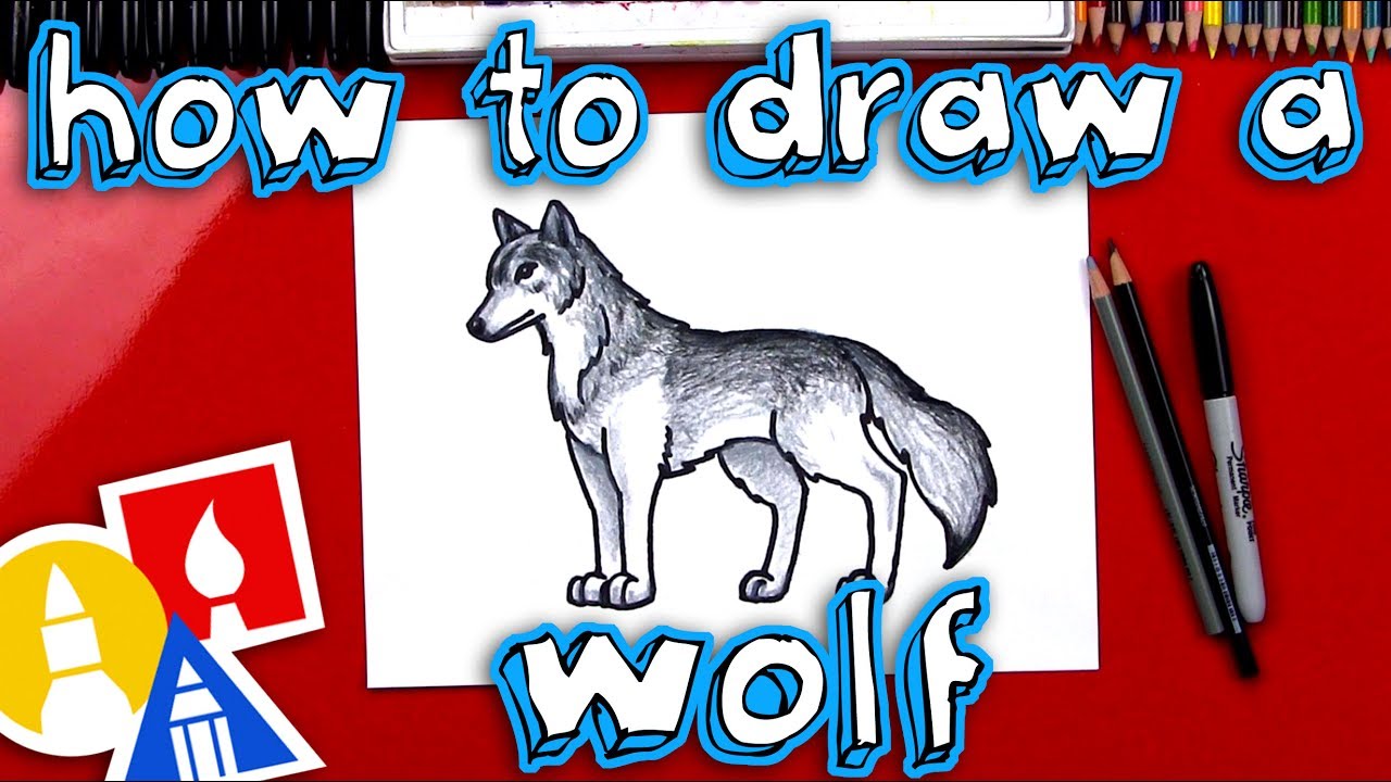 How to draw a realistic wolf