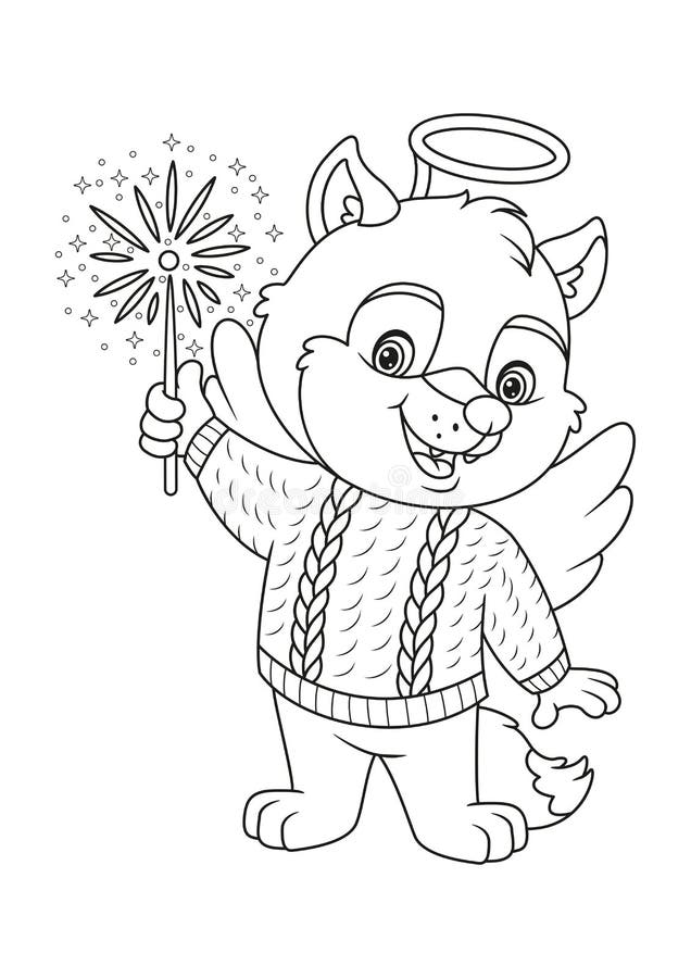 Angel wolf stock illustrations â angel wolf stock illustrations vectors clipart