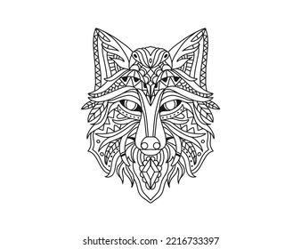 Wolf mandala images stock photos d objects vectors