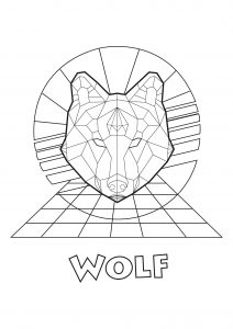 Superb wolfs head