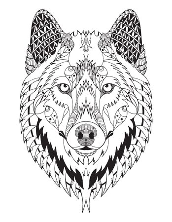 Wolf coloring pages stock illustrations cliparts and royalty free wolf coloring pages vectors
