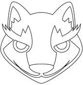 Wolf emoji coloring page free printable coloring pages