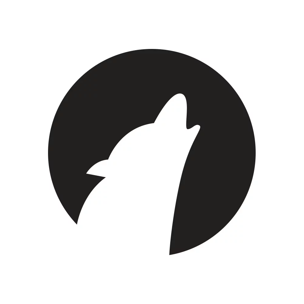 Wolf howling free pumpkin stencil