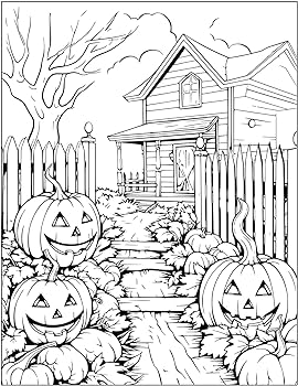 Halloween coloring book for adults with spooky holiday designs willow enchanted books