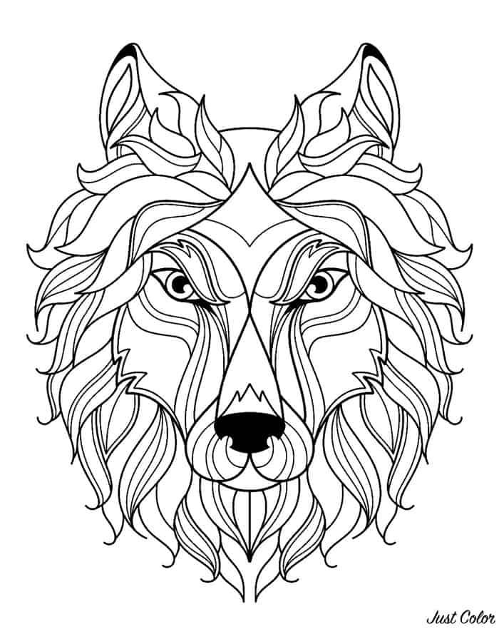 Wolf mandala coloring pages animal coloring pages star coloring pages cool coloring pages