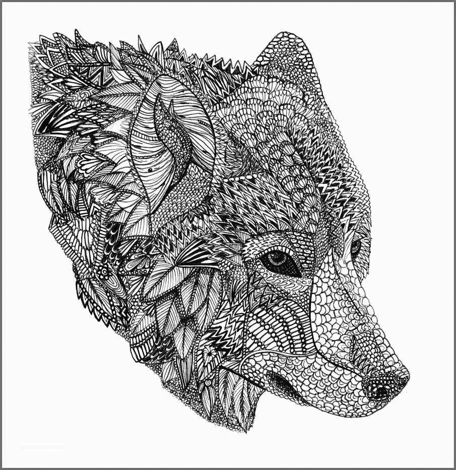 Wolf coloring pages for adults