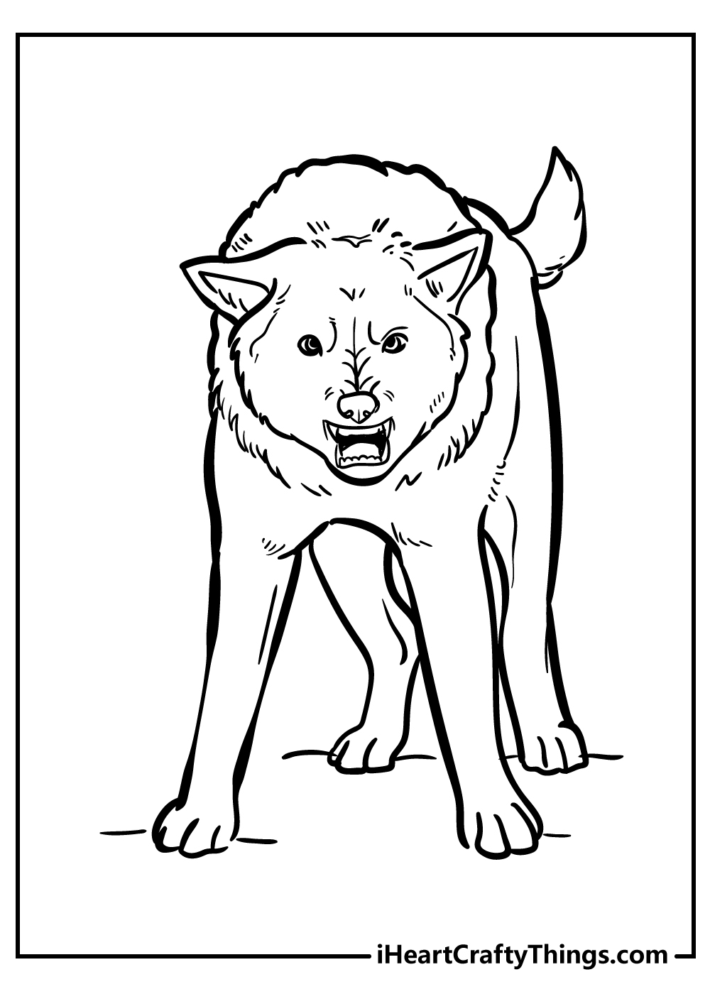 Wolf coloring pages free printables