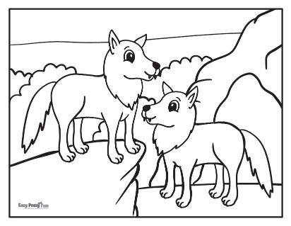 Wolf coloring pages â printable sheets