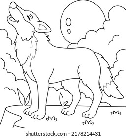 Wolf coloring page images stock photos d objects vectors