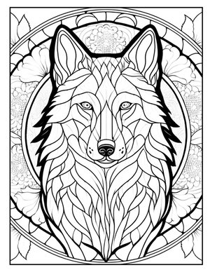 Stained glass style coloring pages images â chris nelson