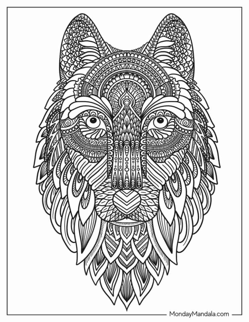 Zentangle coloring pages free pdf printables